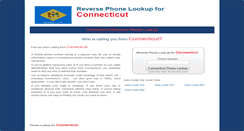 Desktop Screenshot of connecticutphonelookup.com